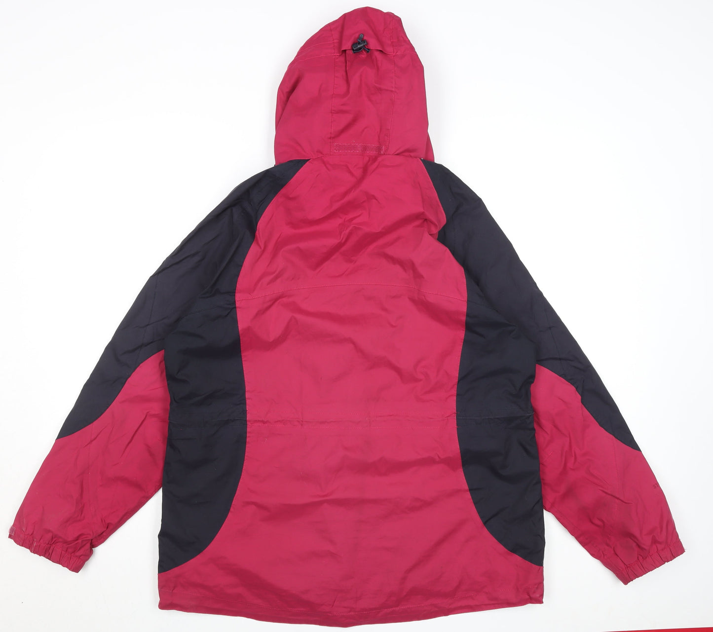 Peter Storm Womens Red Black Hooded Waterproof Rain Jacket Size 16