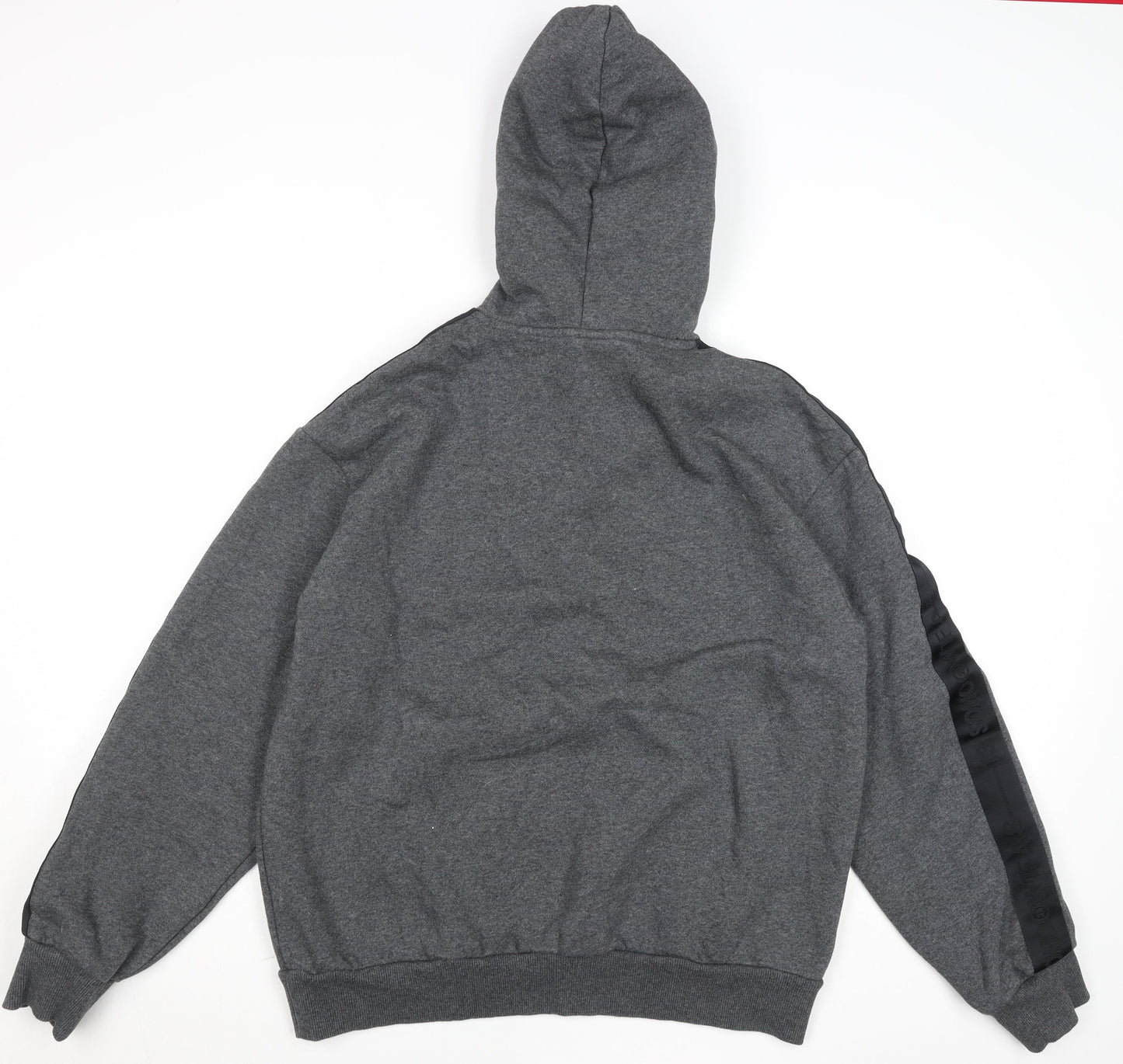 H&M Men’s Grey Loose Fit Pullover Hoodie Size M