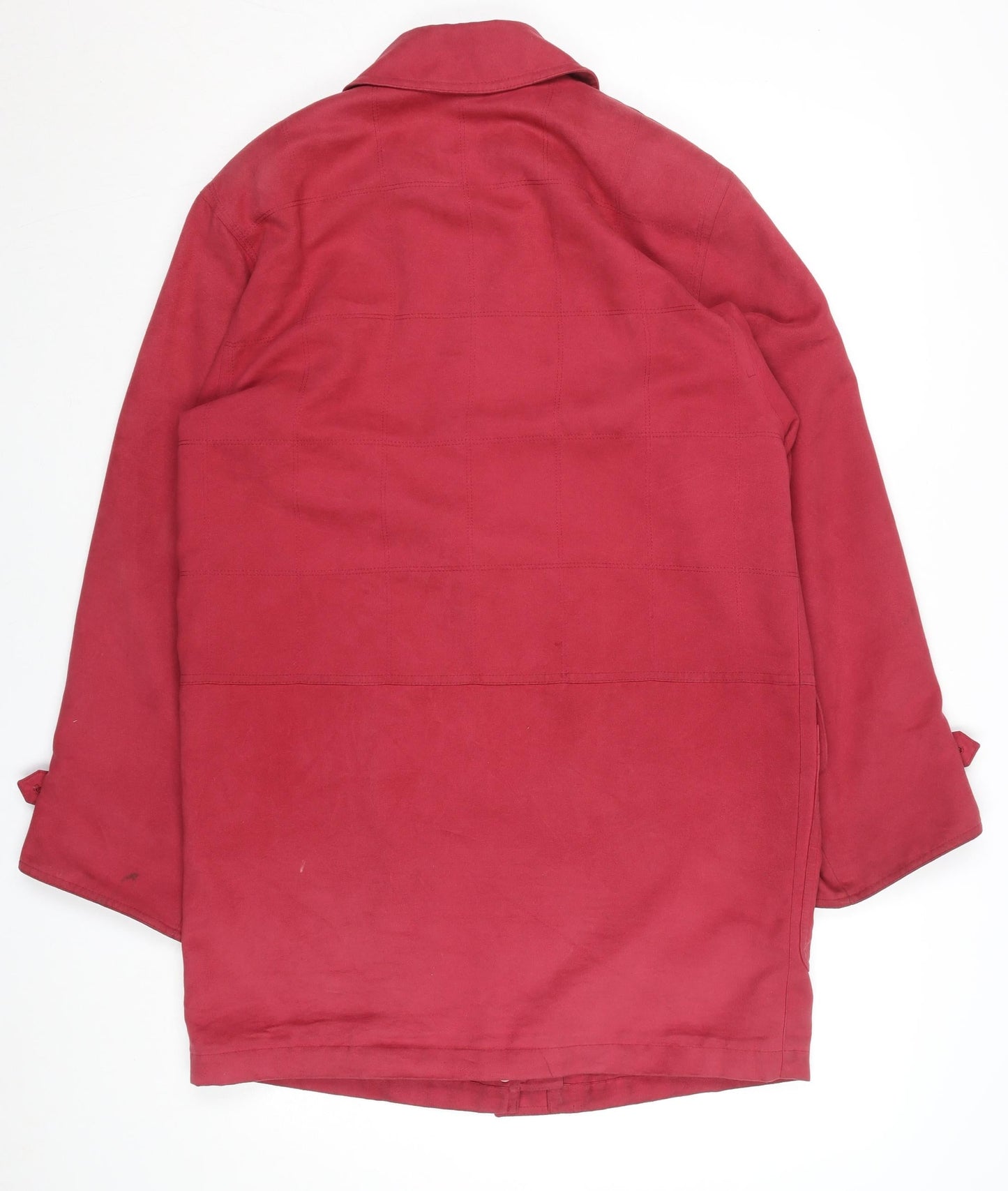 Dana Buchman Women's Red Polyester Mid-Length Jacket Size S