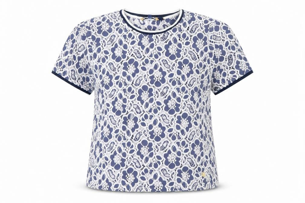 Womens UK Size M Superdry Blue Nylon Blend T-Shirt