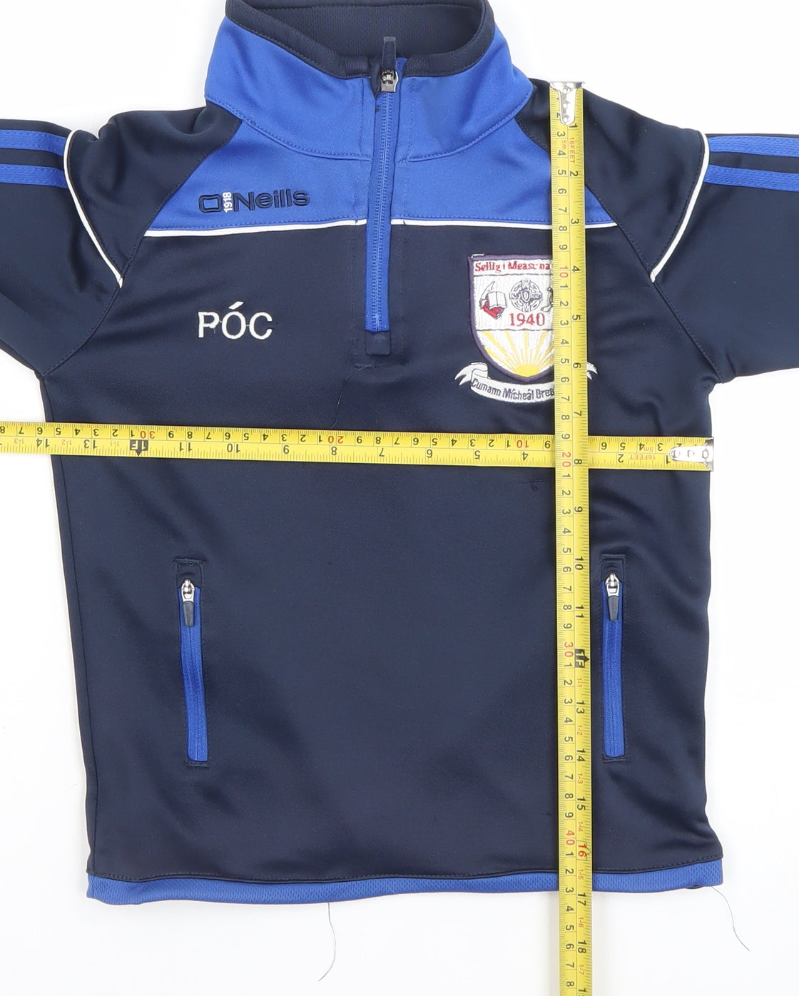 O’Neills Boys Navy Blue 1/2 Zip Sweatshirt Age 5-6 Sportswear