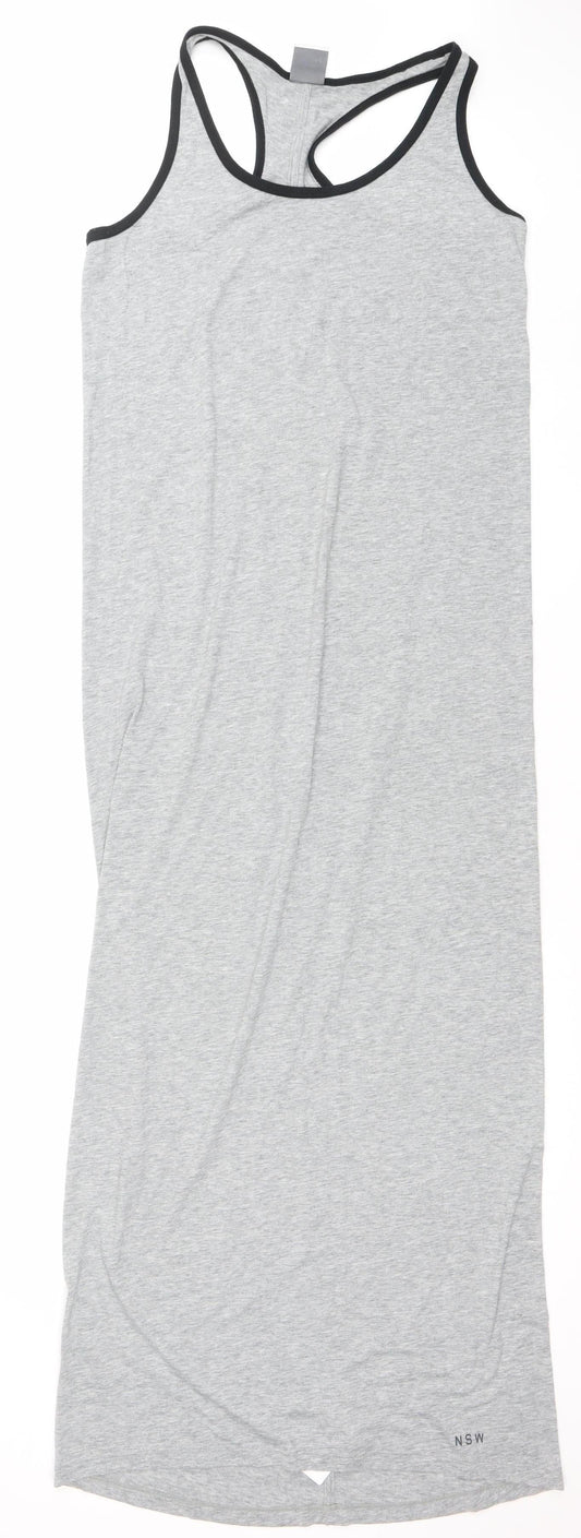 Nike Women’s Grey Tank Midi Dress Medium Casual Sportswear