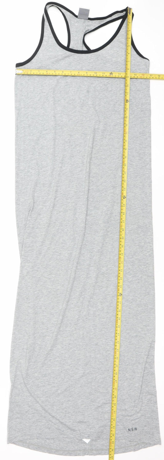 Nike Women’s Grey Tank Midi Dress Medium Casual Sportswear