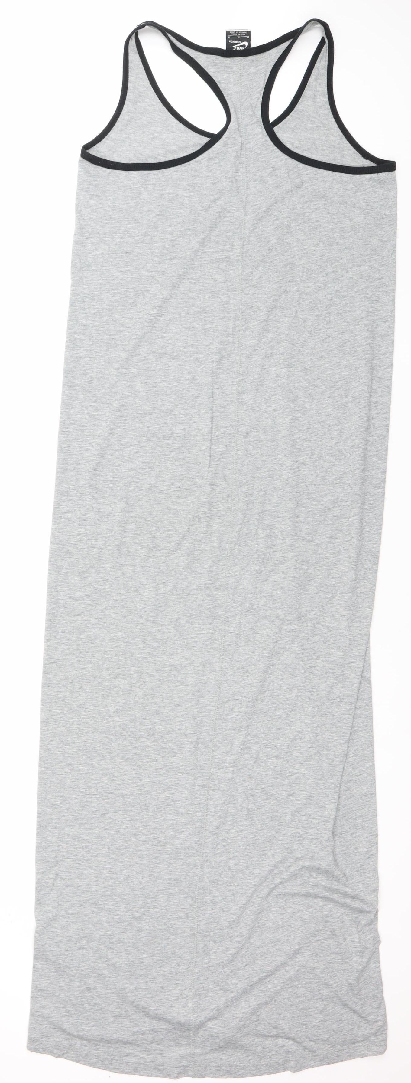 Nike Women’s Grey Tank Midi Dress Medium Casual Sportswear