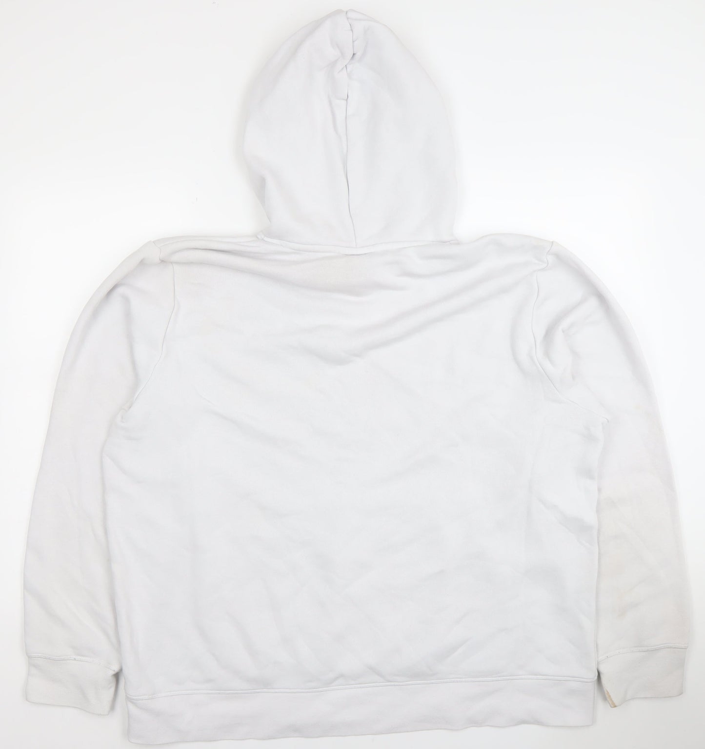 Reebok Men's White XL Pullover Hoodie with Logo