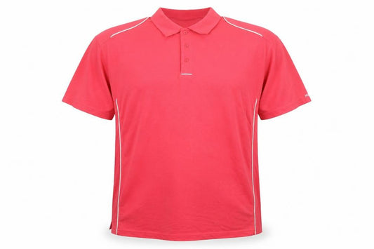 HiPPO Men's Red 2XL Short Sleeve Cotton Polo Shirt