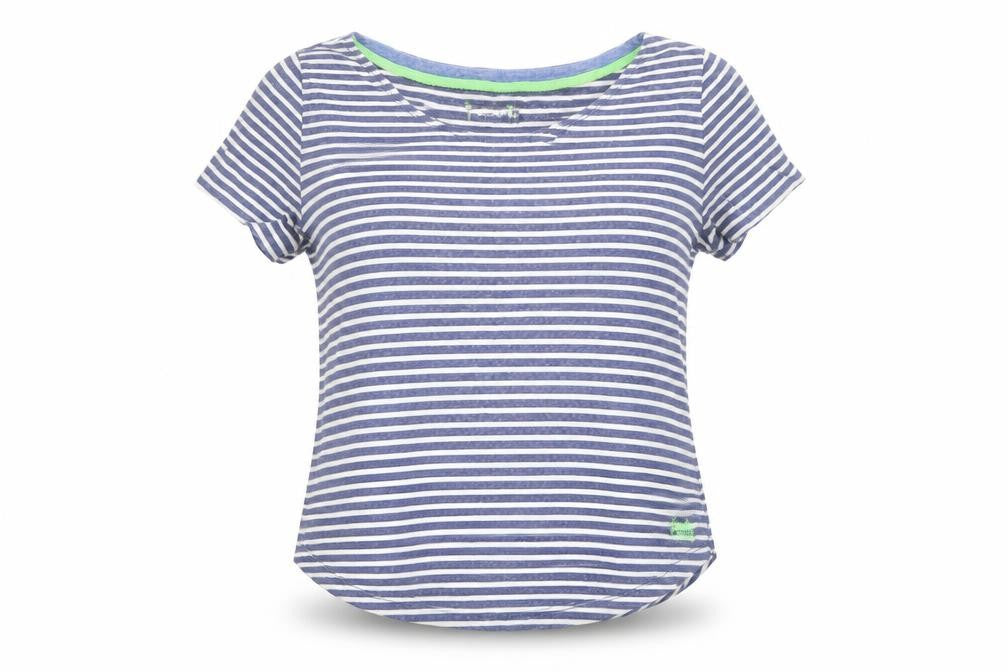 Womens UK Size M Superdry Blue Cotton T-Shirt