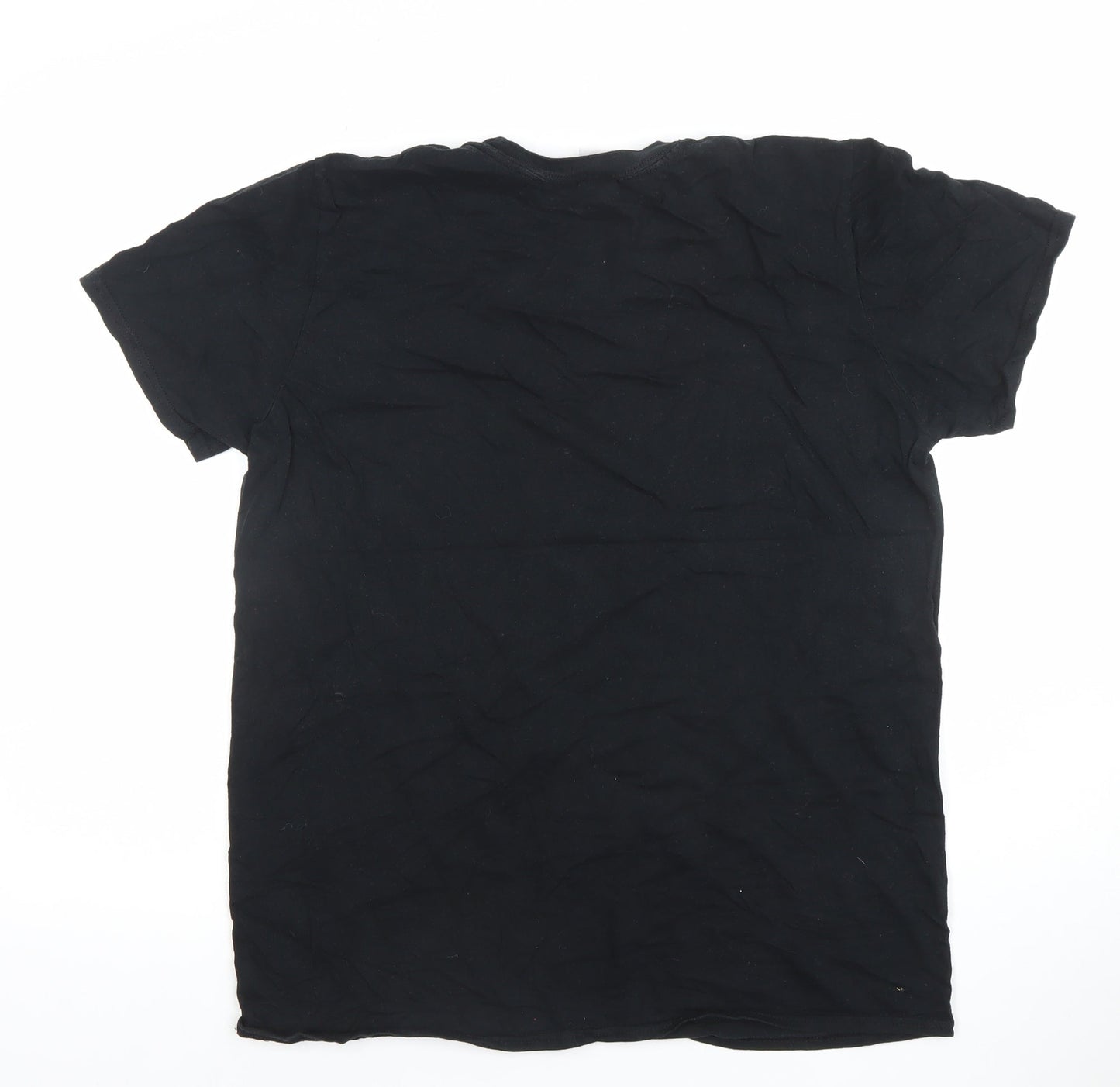 Harry Potter Men’s Black Medium Graphic Skull T-Shirt Cotton