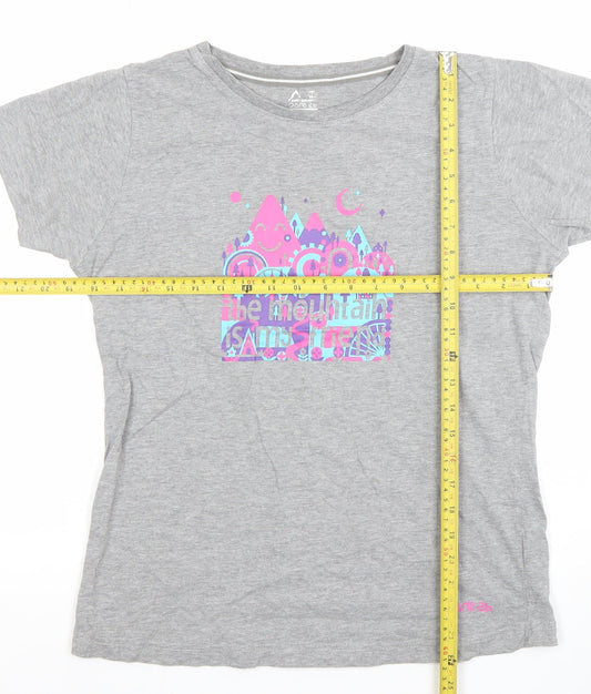 Dare 2b Womens Grey Short Sleeve Cotton Blend T-Shirt Size 14