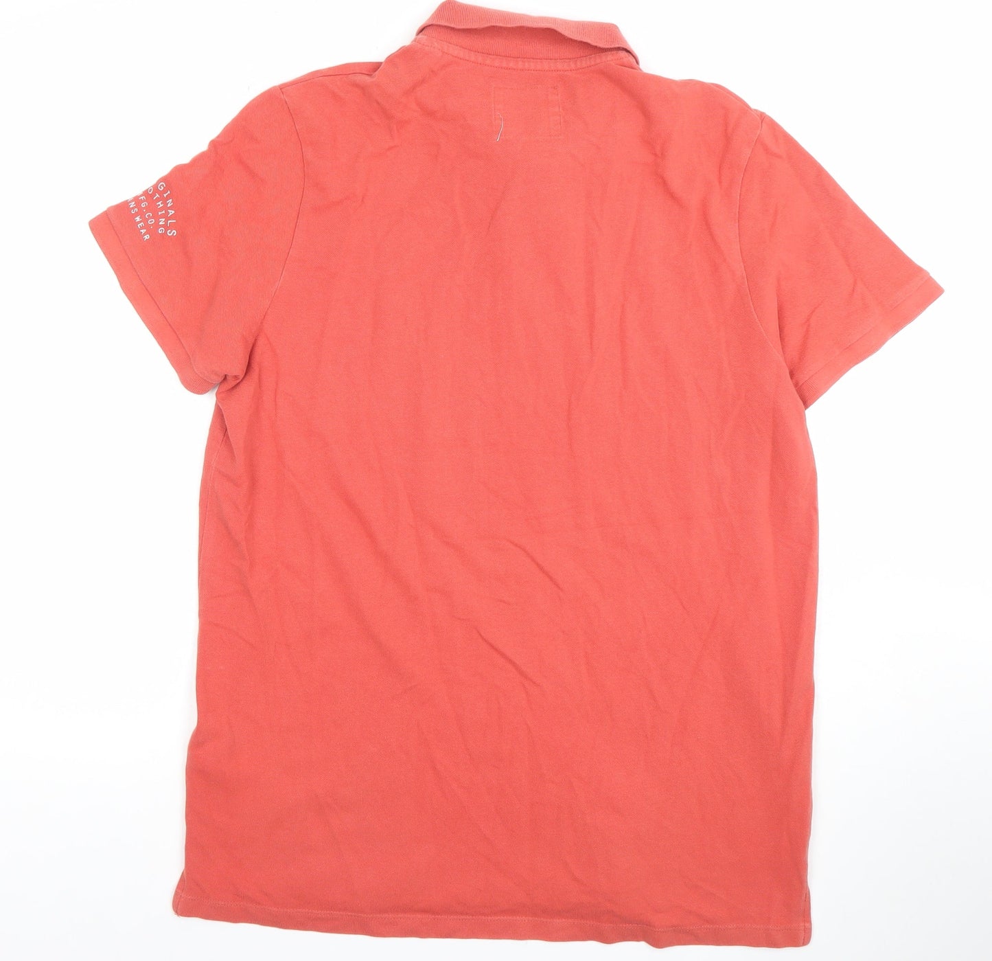 Jack & Jones Men's Red XL Polo Shirt Authentic Graphic Cotton