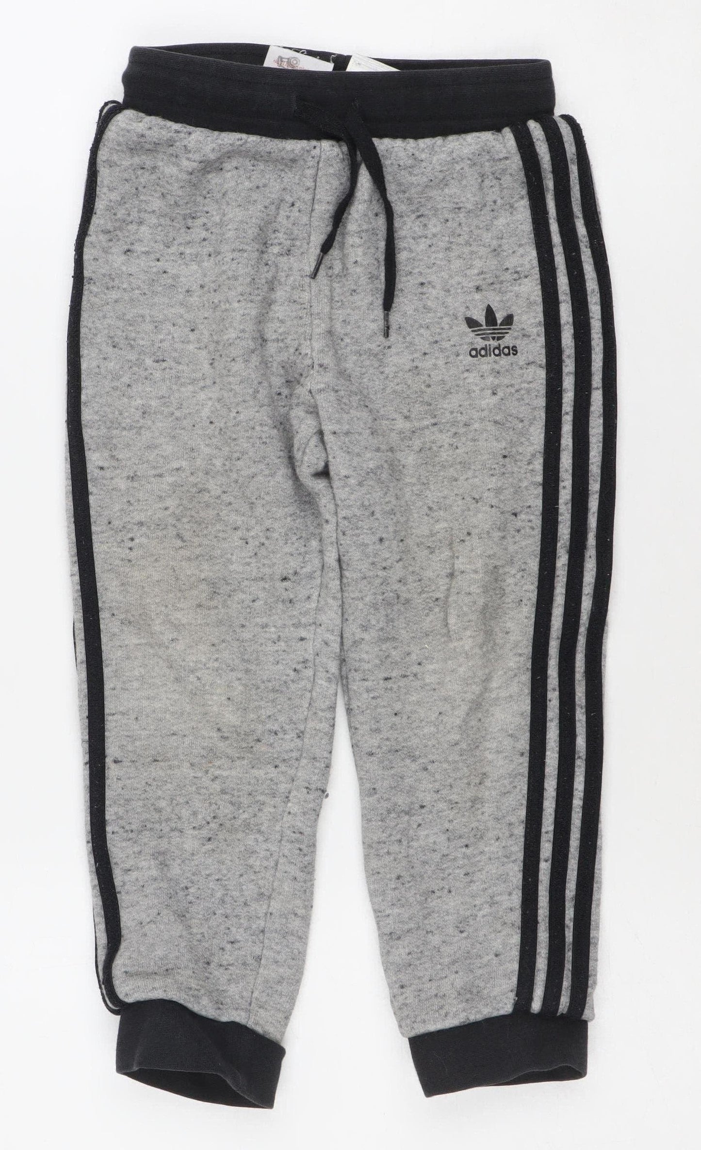Adidas Boys Grey 3-4 Years Jogger Activewear Trousers Cotton Blend