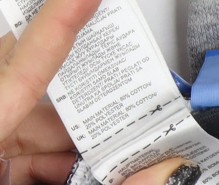 Adidas Boys Grey 3-4 Years Jogger Activewear Trousers Cotton Blend