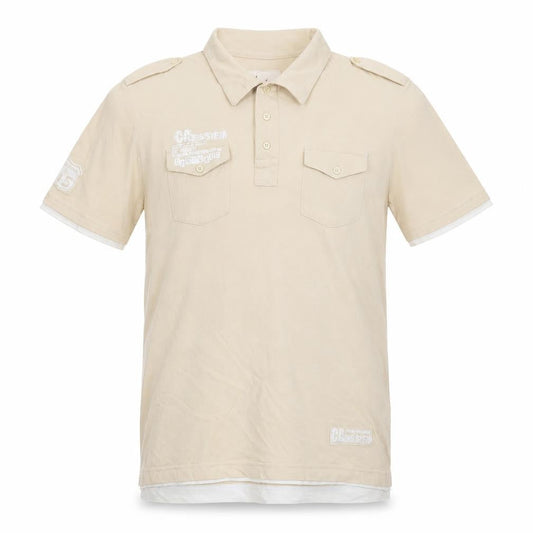 Vintage Edition Urban Spirit Men's Beige Polo Shirt XL 100% Cotton