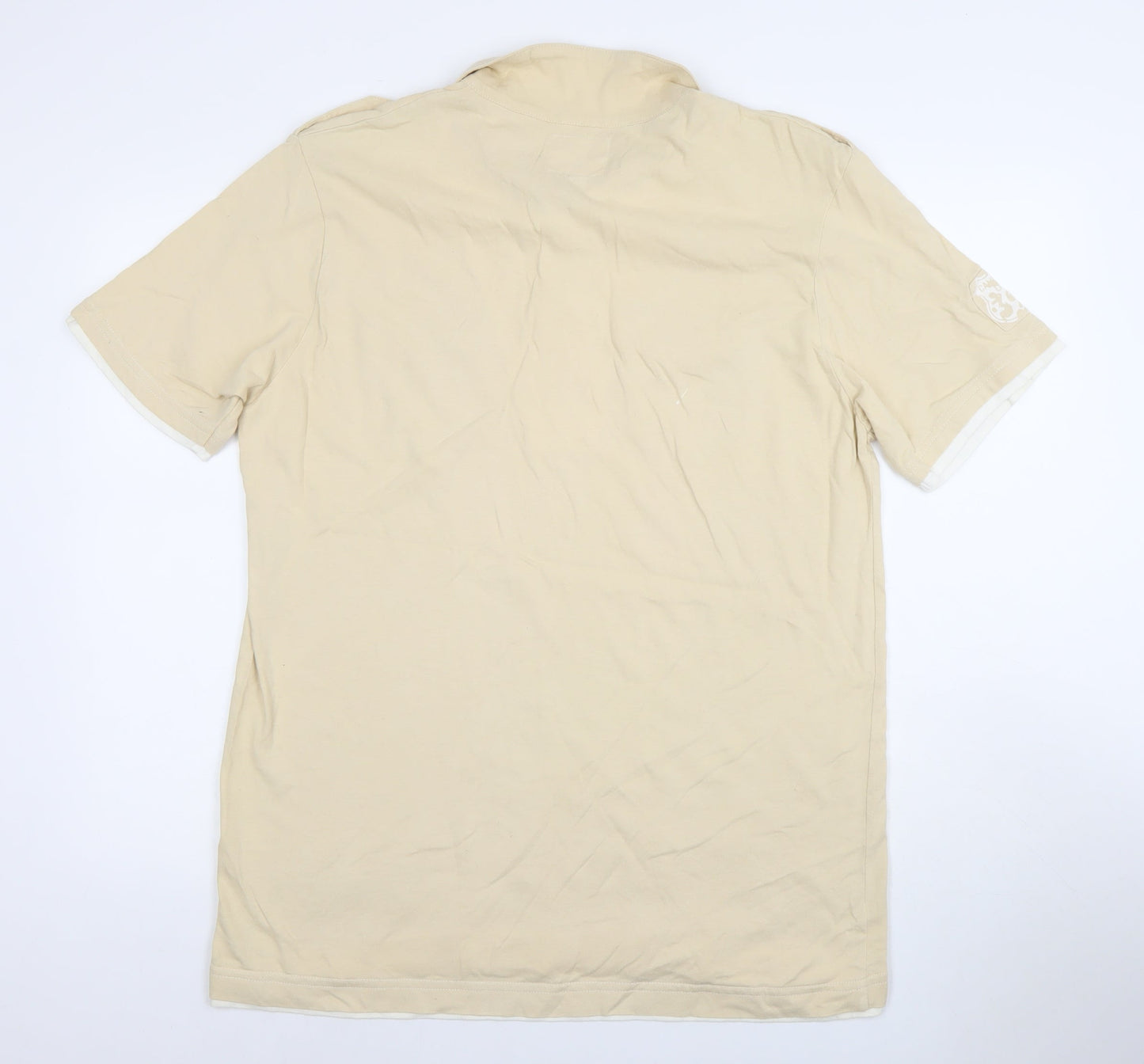 Vintage Edition Urban Spirit Men's Beige Polo Shirt XL 100% Cotton