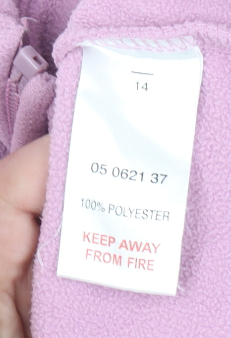 Peter Storm Womens Pink Fleece Full Zip Jacket Size 14