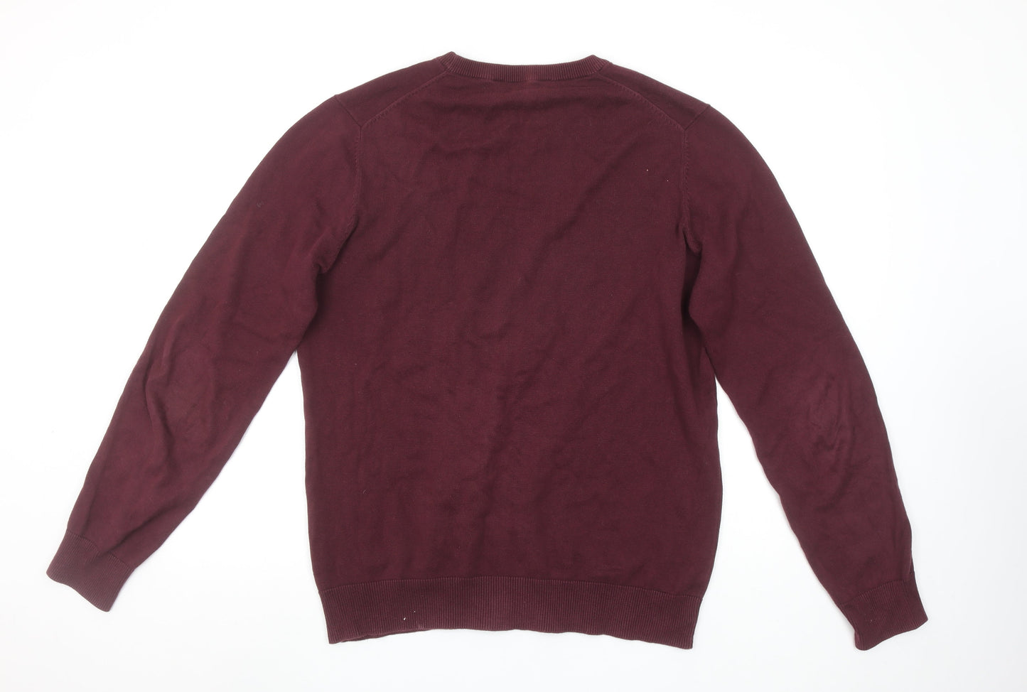 Crew Clothing Company Womens Red Cotton Crew Neck Jumper Size L