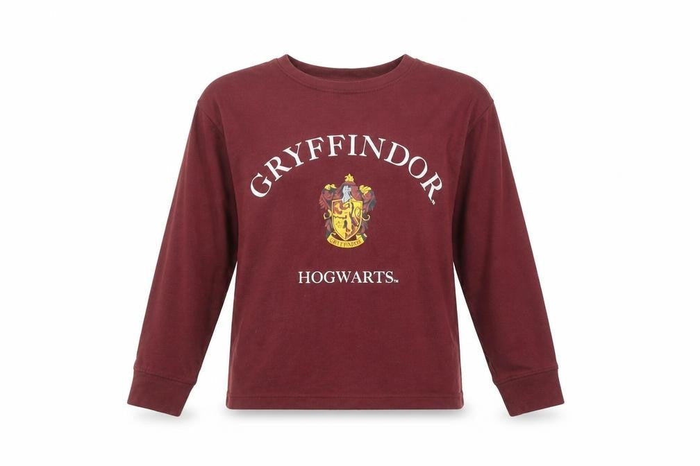 Harry Potter Gryffindor Burgundy Long Sleeve Women's XS Nightshirt