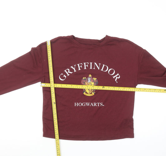 Harry Potter Gryffindor Burgundy Long Sleeve Women's XS Nightshirt