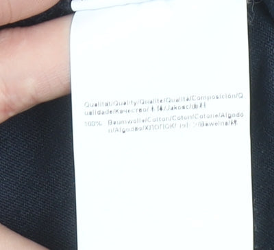 Hugo Boss Men's Blue Long Sleeve Cotton Crew Neck T-Shirt XL