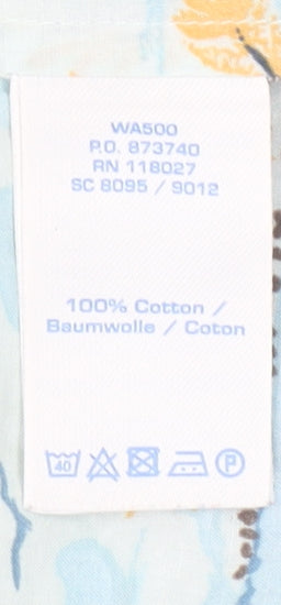 Boden Women's Multicoloured Cotton Sleeveless Collared Tunic Blouse Size 8