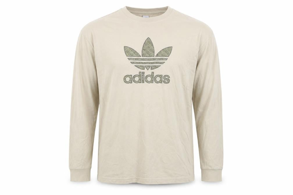 Mens UK Size XL adidas Beige  Cotton T-Shirt