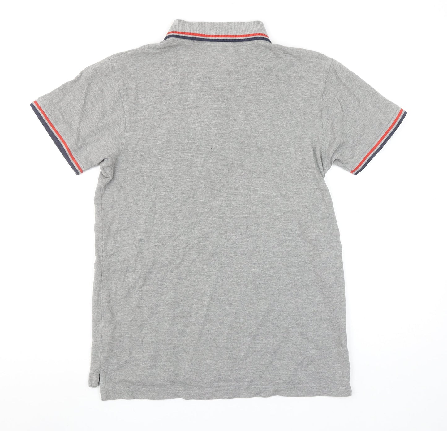 Ellesse Men's Grey Short Sleeve Cotton Polo Shirt Size S