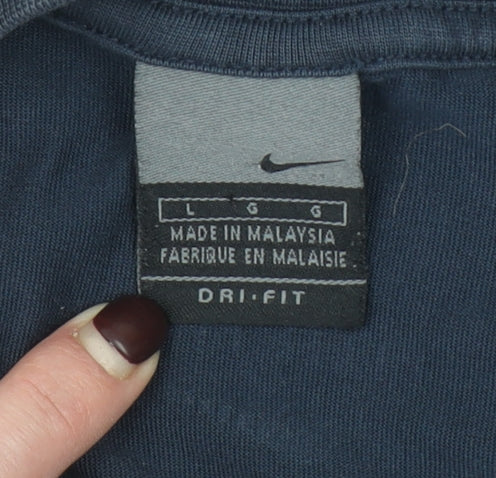 Nike Men’s Blue Dri-Fit Air Max Graphic T-Shirt Size L