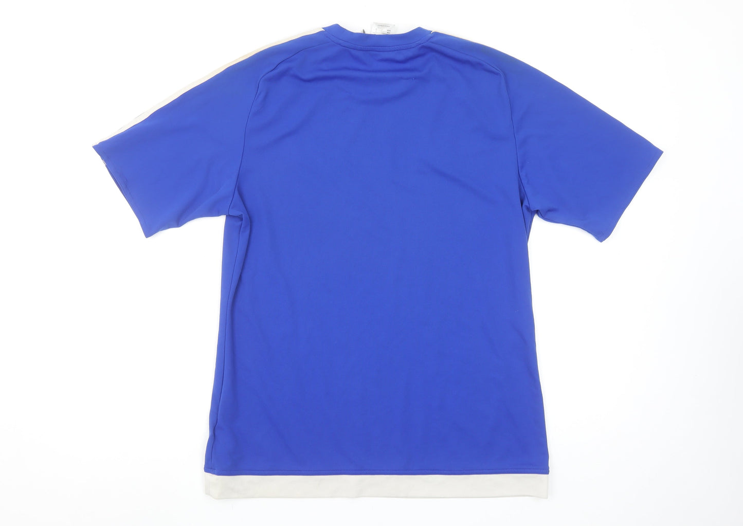 Adidas Men's Blue Climalite Short Sleeve Jersey T-Shirt M