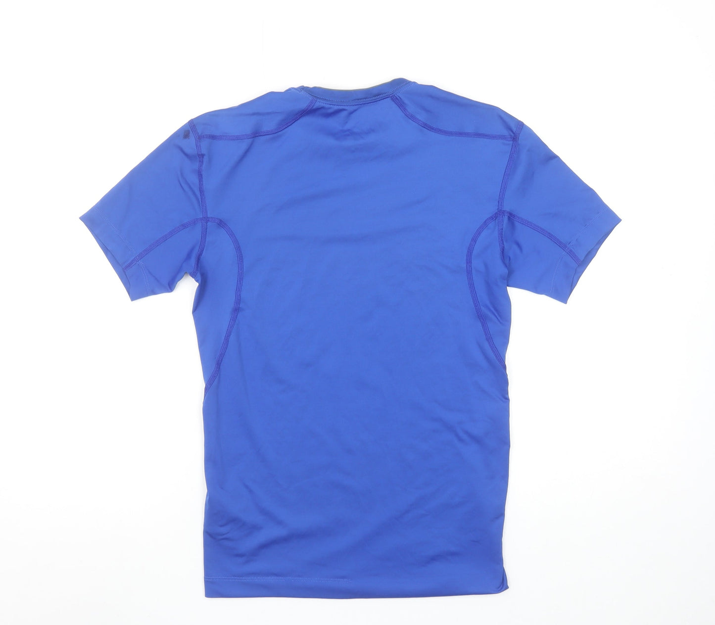 Nike Pro Combat Blue Short Sleeve Compression Dri-FIT Men's M Top