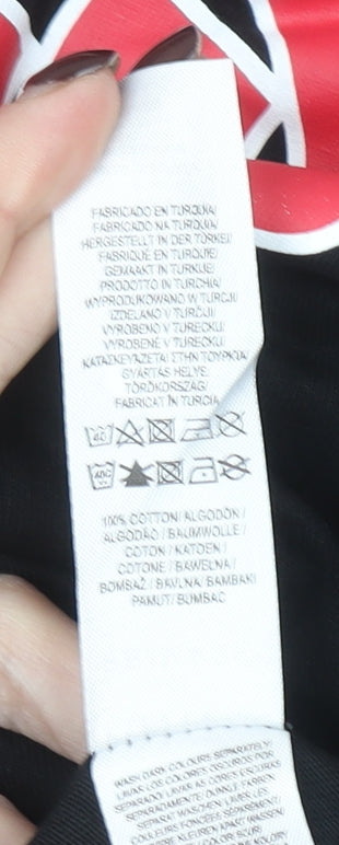 NBA Chicago Bulls Black 2XL Men's Graphic T-Shirt 100% Cotton