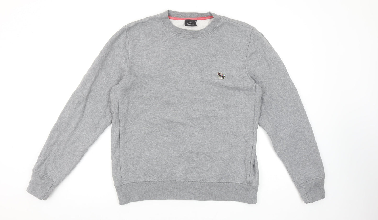 Paul Smith Men's Grey Cotton Crew Neck Sweatshirt Size M