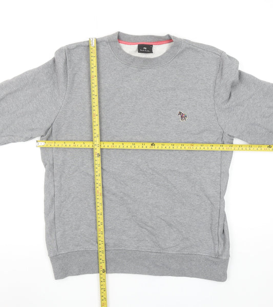 Paul Smith Men's Grey Cotton Crew Neck Sweatshirt Size M