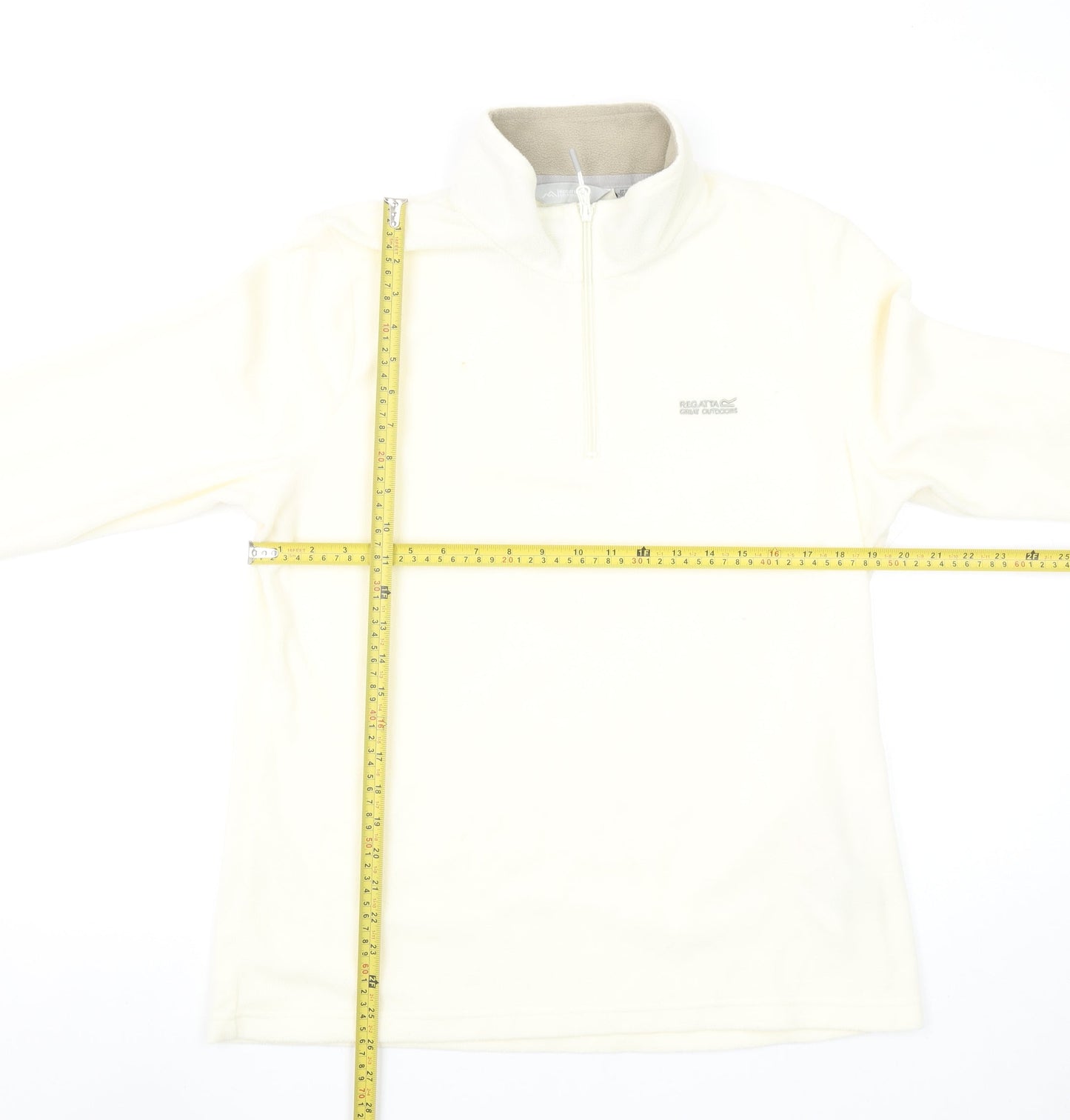 Regatta Women Ivory Fleece 1/4 Zip Pullover Sweatshirt UK 16