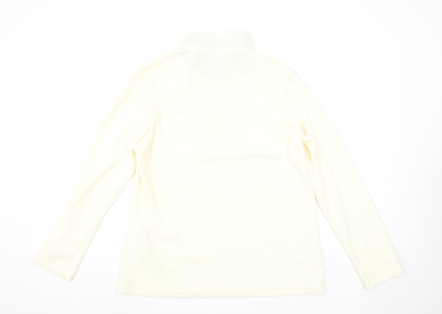 Regatta Women Ivory Fleece 1/4 Zip Pullover Sweatshirt UK 16