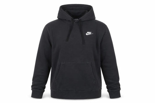 Womens UK XS Regular Nike Black Pullover Hoodie