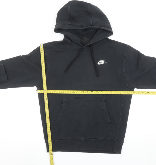 Nike Women's Black XS Pullover Hoodie Cotton Blend Kangaroo Pocket