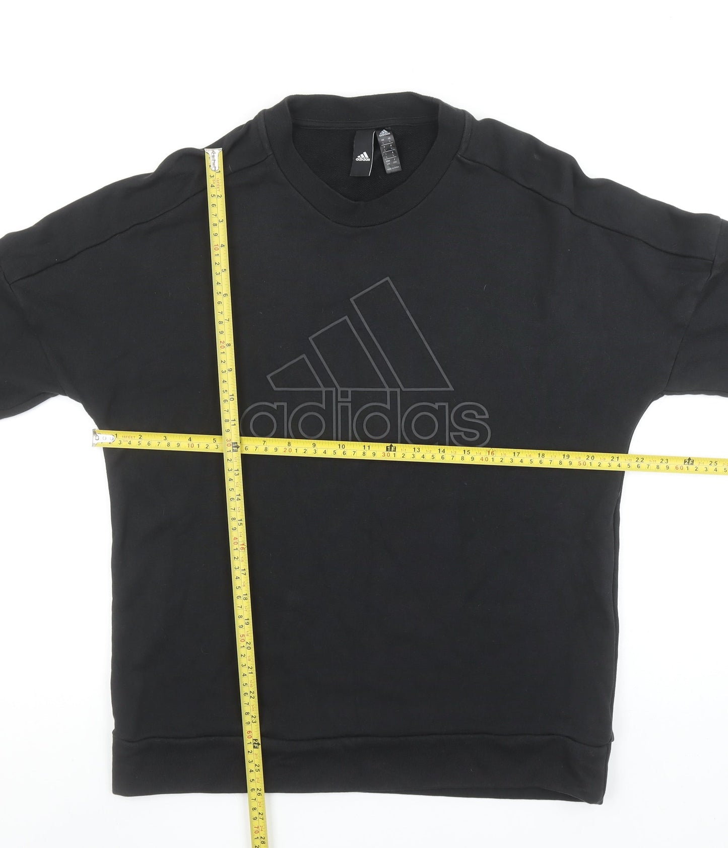 Adidas Women’s Black Cotton Pullover Sweatshirt Size L