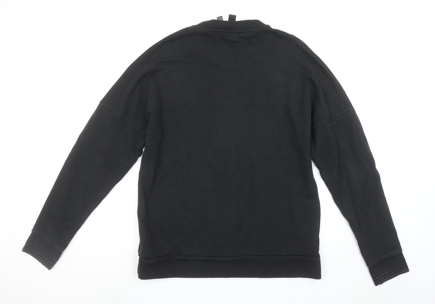 Adidas Women’s Black Cotton Pullover Sweatshirt Size L