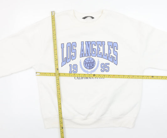 Dunnes Womens Ivory Los Angeles 1995 Crew Neck Sweatshirt M