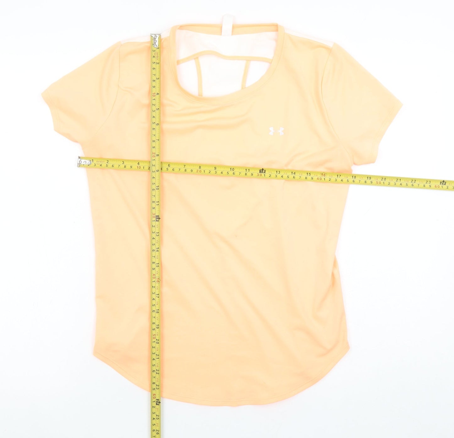 Under Armour Women's Yellow HeatGear Loose Fit T-Shirt Size S