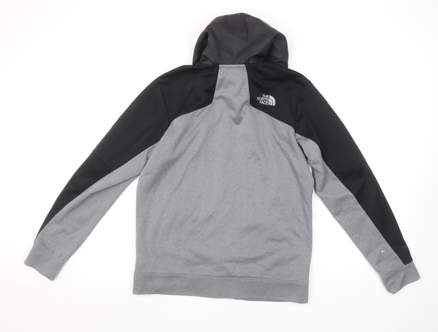 The North Face Boys Grey XL Full Zip Hoodie Outdoor Fleece Jacket