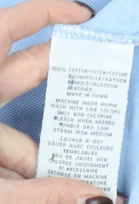 Ralph Lauren Men’s Blue Cotton Short Sleeve Polo Shirt Size L