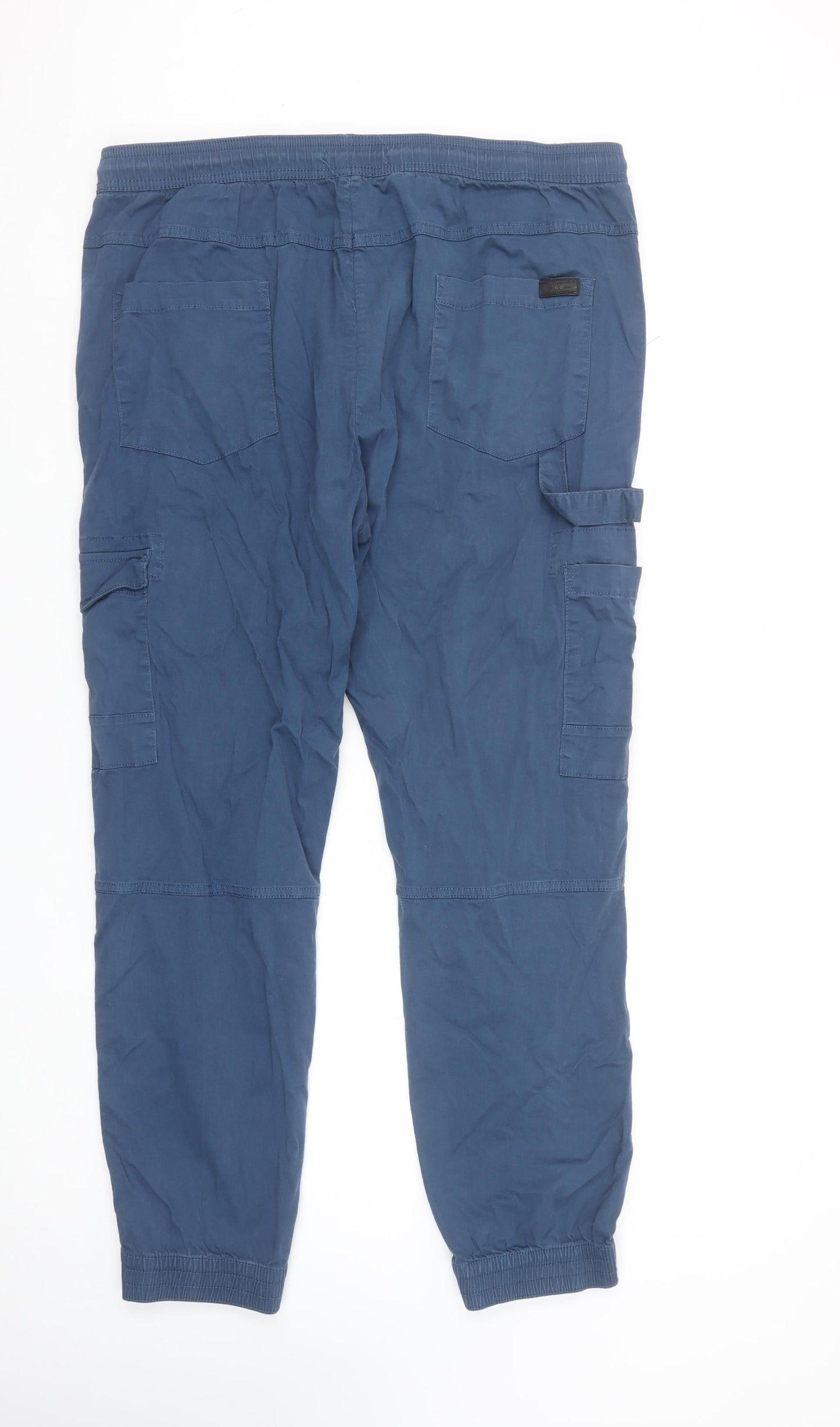 Tokyo Laundry Men's Blue Cargo Trousers XL W36 Regular Fit