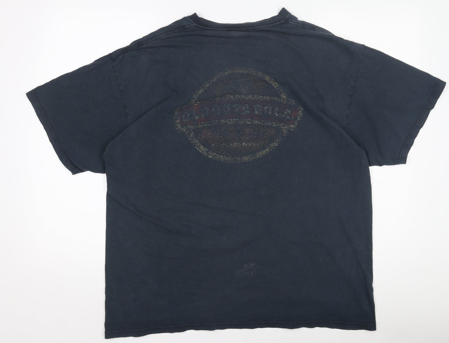 Old Guys Men's Blue Graphic T-Shirt Size L Vintage Casual Tee