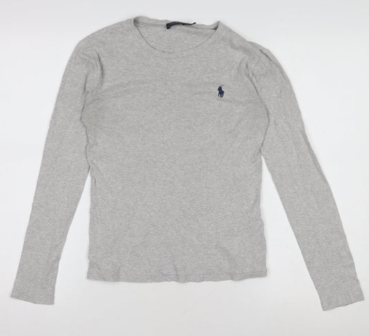 Ralph Lauren Boys Grey Long Sleeve Crew Neck T-Shirt Size S