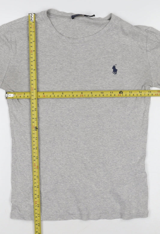 Ralph Lauren Boys Grey Long Sleeve Crew Neck T-Shirt Size S
