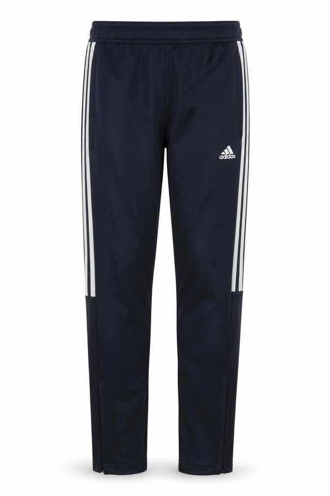 Adidas Boys Navy Blue Track Pants 11-12 Years Tapered Jogger