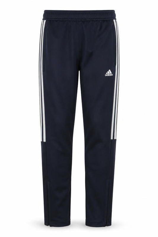 Adidas Boys Navy Blue Track Pants 11-12 Years Tapered Jogger