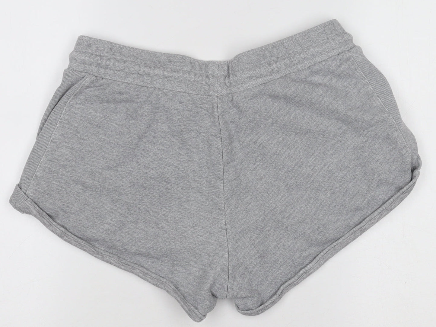 Adidas Women's Grey Sweat Shorts Size 12 Regular Fit Activewear