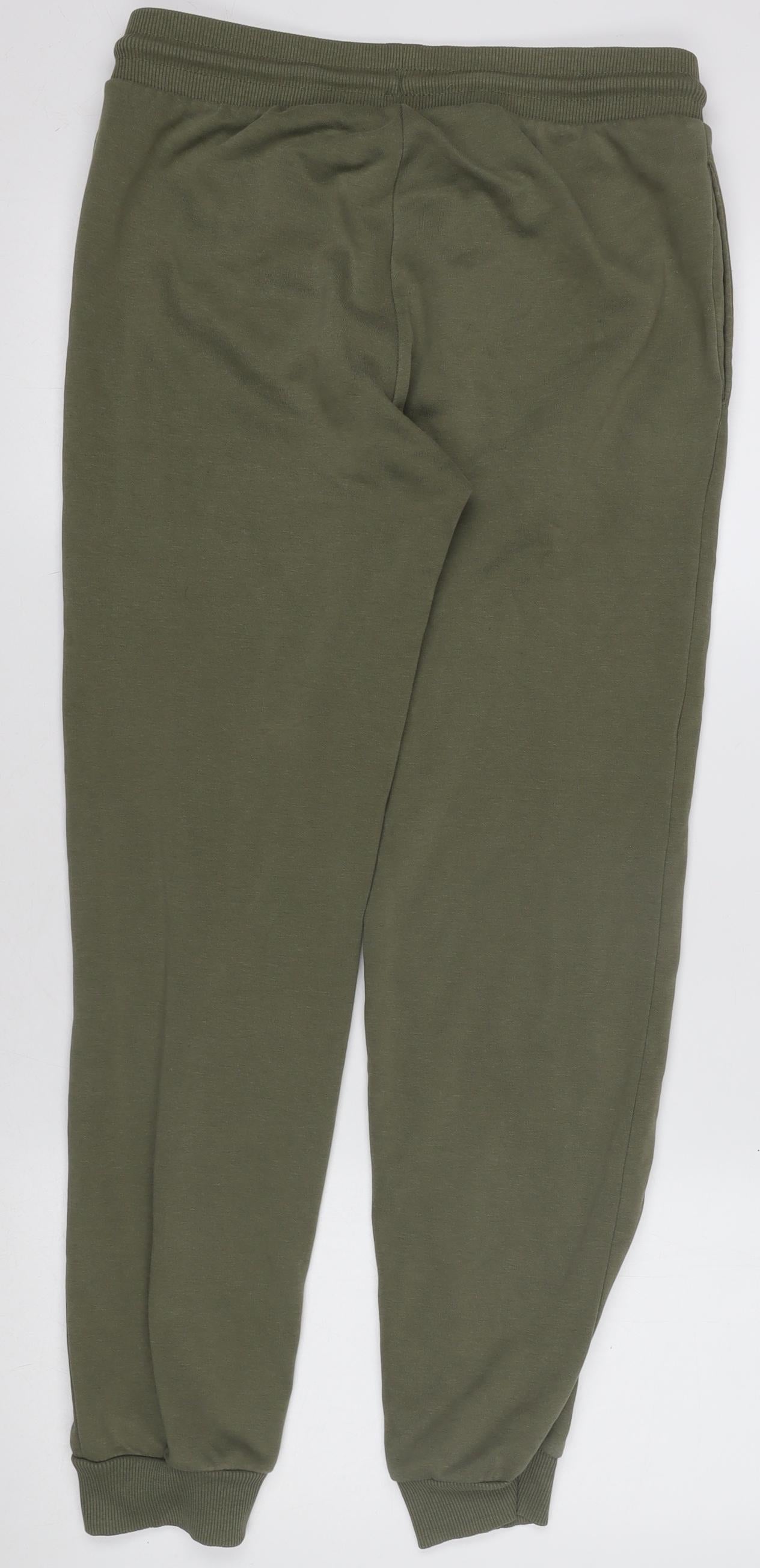 Jack & Jones Men's Green Jogger Sweatpants S Regular Fit